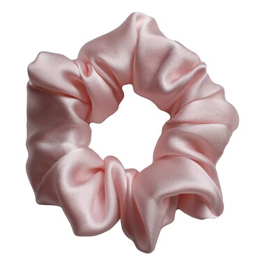 Share Maison Real Natural Mulberry Silk Scrunchies Hair Elastics Hair Band Hair Ties Hair Holder for Women Girls (8-pink)