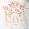 Alloy Hair Sticks Pins Long Tassel Butterfly Hanfu Chinese Hair Comb Set Hairpins Traditional Classical