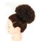 THEMIS HAIR Afro Puff Drawstring Ponytail Hair Piece with Clip in Natural Hair Bun Dark Brown Short Curly Ponytail Hair Extensions for Black Women (color 4#)