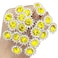 20Pcs Bridal Hair Pins Crystal Sunflower Rhinestone U-Shaped Wedding Hair Pieces Accessories for Women Girls Party (Gold (Yellow))
