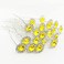 20Pcs Bridal Hair Pins Crystal Sunflower Rhinestone U-Shaped Wedding Hair Pieces Accessories for Women Girls Party (Gold (Yellow))