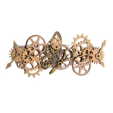 BLESSUME Vintage Steampunk Hair Clip Punk Gothic Headwear (Style 5)
