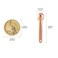 LISAPACK 4 Pack Metal Eye Cream Applicator, Eye Serum Roller Ball Massager Stick for Reduce Depuffer, Massage (Gold&amp;Rose Gold)