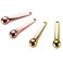 LISAPACK 4 Pack Metal Eye Cream Applicator, Eye Serum Roller Ball Massager Stick for Reduce Depuffer, Massage (Gold&amp;Rose Gold)