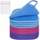KODAMO Makeup Remover Cloth, 6 inch x 6 inch Reusable Makeup Remover Pads Washable Travel Bag, Microfiber Makeup Removal Face Wash Cloths with Just Water, Gentle Soft, 12 Pack