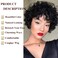 Short Curly Wigs for Black Women, Cosplay Wig Short Curly Black Wig, Curly Wig for Women, Grandma Wig For Adults Women Halloween Party, Cosplay events or Daily wear. (Black)