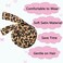 Heat Less Curling Headband for Overnight Curls, No Heat Hair Curling Ribbon and Set for Long Hair (Leopard Print)