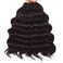 Dark Brown Ocean Wave Crochet Hair Pre Looped 9 Inch Curly Crochet Hair Ocean Wave 7 Packs Deep Wave Short Wavy Ocean Wave Crochet Braids Hair Extensions for Women Water Wave