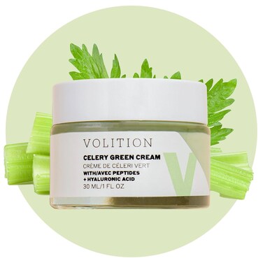 Volition Beauty Celery Green Cream with Hyaluronic Acid + Peptides - Purifies, Minimizes Pores and Controls Oil - 1oz