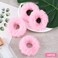 OIIKI Pink Fuzzy Hair Scrunchies, 14pcs Furry Hair Scrunchies Furry Hair Bands with Faux Rabbit Fur, Elastic Hair Tie Ponytail Holders for Girls Women Hair Accessories