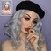 Grey Lace Front Wig for Women Silver Gray Short Curly Wavy Bob Wigs with Natural Hairline Realistic Beach Wave Synthetic Hair Heat Resistant Fiber Hair Replacement Wigs Cosplay Party Daily 14 Inches