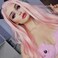 Peach Pink Wigs for Women Pastel Pink Lace Front Wig Pre Plucked Hairline Long Silky Straight Middle Part Wigs Glueless Wigs Synthetic Heat Resistnt Fiber Hair Cosplay Wig 24 Inch