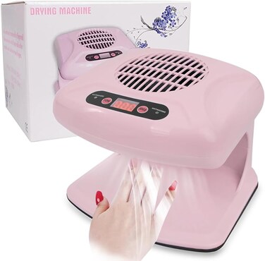 Nail Dryer for Regular Polish,300W Nail Drying Fan with Auto Sensor,Hot &amp; Cold Air Nail Drying Fan for Salon &amp; Home Manicure Use