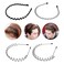 10 Pcs Metal Headbands for Men Women, Simple Fashion Metal Spring Wavy Hair Bands Nonslip Unisex Black Headband Hair Hoods for Home, Outdoor, Sports &amp; Yoga Use