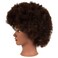 African Mannequin Head with 100% Human Hair Curly Cosmetology Manican Mannequins Heads with Stand for Display Practice Braiding Styling Training Head Hair Styling