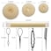 Hair Bun Maker Kit, Includes Donut Shapers, Bun Markers, Ponytail Tools, Bobby Pins, and Elastic Bands for Women and Kids (Beige)