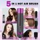 Blow Dryer Brush, Alledge 5 in 1 Hair Thermal Brush and Styler Set for Easy Salon-Style Blowouts with Detachable Negative Ionic Brush Head and Comb for Hair Drying Straightening Curling Styling