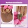 Nail Hand Practice Silicone Female Mannequin Life Size Hand as Sketch Nail Practice Hands Jewelry Ring Glove Watch Display with Nail 18cm (Right hand, Light brown)