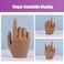 Nail Hand Practice Silicone Female Mannequin Life Size Hand as Sketch Nail Practice Hands Jewelry Ring Glove Watch Display with Nail 18cm (Right hand, Light brown)