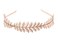 Women Lady Greek Roman Laurel Leaf Hair Hoop HeadBand Bridal Hair Crown Headdress Metal Leaf Branch French Hair Bands Hair Accessories (Rose gold)