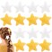 14pcs Fluffy Star Hair Clips for Women Girls, Non-Slip Soft Fuzzy Bangs Duckbill Clip, Sweet Style Hair Barrettes Alligator Accessories for Various Hairstyles - 7 Yellow &amp; 7 White