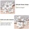 2Pcs Bride Wedding Pearl Hair Clips White Flower Hair Piece Rhinestone Shell Floral Bridal Hair Accessories for Women and Girls