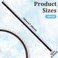 10pcs Headband Teeth Strips for DIY, Anti-Slip Self-adhesive Hair Bands Teeth, Silicone Hair Hoop Tooth for Women Girls Headbands Hair Accessories Craft- Black