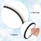 10pcs Headband Teeth Strips for DIY, Anti-Slip Self-adhesive Hair Bands Teeth, Silicone Hair Hoop Tooth for Women Girls Headbands Hair Accessories Craft- Black