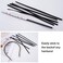 10pcs Headband Teeth Strips for DIY, Anti-Slip Self-adhesive Hair Bands Teeth, Silicone Hair Hoop Tooth for Women Girls Headbands Hair Accessories Craft- Black