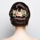 5PCS Goose Hairpin, Crystal Rhinestone Pearl Hair Clips Headpiece Retro Flower Chinese Hanfu Wedding Brides Hair Accessories Jewelry for Women Girls Updo Long Hair