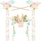 5PCS Goose Hairpin, Crystal Rhinestone Pearl Hair Clips Headpiece Retro Flower Chinese Hanfu Wedding Brides Hair Accessories Jewelry for Women Girls Updo Long Hair