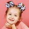 Cow Print Hair Bow Clips,2PCS Bow Hair Clips with Pink Grosgrain Ribbon,Cute Cow Print Clips Hair Accessories for Children Girls Birthday Party Decorat
