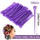100pcs Brush Hair Roller Pick, Plastic Hair Roller Locking Tools, Hair Curler Roller Pin Rod Crochet Accessories for Women Girls Hair Curling Styling- Purple