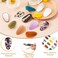 16pcs Teardrop No Bend Hair Clips Tiny Small No Crease Bangs Creaseless Hair Clips Flat Duckbill Acrylic Resin Barrettes for Women Girls Makeup Hairstyle Accessories