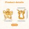 20 Pcs Mini Flower Claw Clips 0.69inch Small Gold Hair Clips Cute Metal Hair Barrettes Accessories for Women Girls Teens Thin Thick Long Short Hair