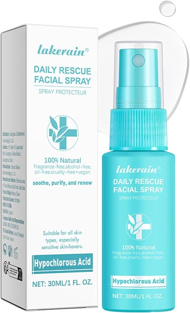 Hypochlorous Acid Spray for face, HOCL Daily Rescue Facial Spray, Toner Soothing and Purify, Facial Mist, Support Against Irritation, Calm Redness(1 FL. OZ)