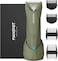 MANSPOT Manscape Trimmer for Men Ball/Pubic/Groin, Electric Body Hair Trimmer, Replaceable Ceramic Blade Heads,Waterproof for Wet/Dry Use,Standing Recharge Dock,90 Minutes Shaving After Charged(Green)