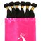 2PCS Satin Hair Bags For Bundles Satin bags with drawstring Satin Wig Bags For Packaging Hair Extensions, Bundles, Wigs Hair Storage Carrying Bags for Hair Tools Home Travel （ Pink)