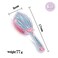 Mermaid Detangler Hair Brush, Detangling Hair Comb Christmas Shell Glitter Comb Hairbrush Massage Scalp No Pain Detangler for Dry &amp; Wet Hair Kids Girls Woman (Pink)