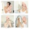 Microfiber Hair Towel Quick Dry Hair Towel Hair Drying Towels Suitable for All Kinds of Hair Ultra Absorbent Long and Thick Hair 20X40inch Grey (1pcs)