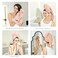 Microfiber Hair Towel Quick Dry Hair Towel Hair Drying Towels Suitable for All Kinds of Hair Ultra Absorbent Long and Thick Hair 20X40inch Green (1pcs)