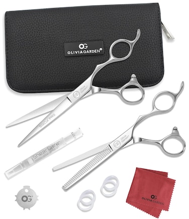 Olivia Garden SilkCutPro Shear &amp; Thinner Intro Case - Superior Steel, Ergonomic Design