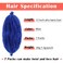 Spring Twist Hair 12 Inches 7 Packs Blue Marley Twist Braiding Hair for Faux Locs Crochet Hair Pre Separated Springy Afro Twist Hair Synthetic Kinky Twist Braiding Hair Extensions (12",BLUE)