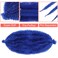 Spring Twist Hair 12 Inches 7 Packs Blue Marley Twist Braiding Hair for Faux Locs Crochet Hair Pre Separated Springy Afro Twist Hair Synthetic Kinky Twist Braiding Hair Extensions (12",BLUE)