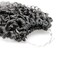 Goddess Faux Locs Crochet Hair 18 Inch Boho River Locs Hippie Locs Wavy Crochet With Curly Hair In Middle And Ends Braids Hair Extensions(8Packs,18 inch,Tgrey)