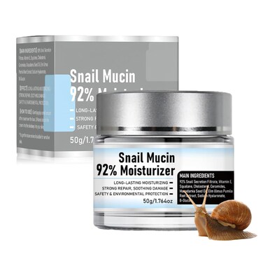 Snail Mucin 92% Moisturizer Daily Face Gel Cream,​Crema De Baba De Caracol Original, Snail Extract Moisturizer Gel for Face, Daily Face Moisturizer Hydrating Repair Face Gel Cream (1 pcs)