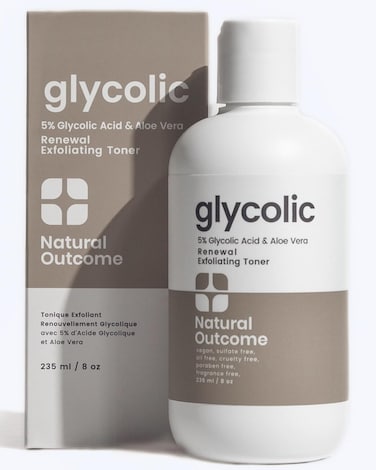 Glycolic Acid Toner 5% for Face   Gentle Exfoliating Toner - with Aloe Vera &amp; Quinoa Extract   Advance Anti-Aging Toning Solution Rejuvenates Skin &amp; Minimizes Pore Appearance   8 oz
