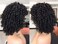 ANNIVIA Curly Afro Wig with Bangs Short Kinky Curly Wigs for Black Women Synthetic Fiber Soft Hair Short Curly Afro Wig (Black)