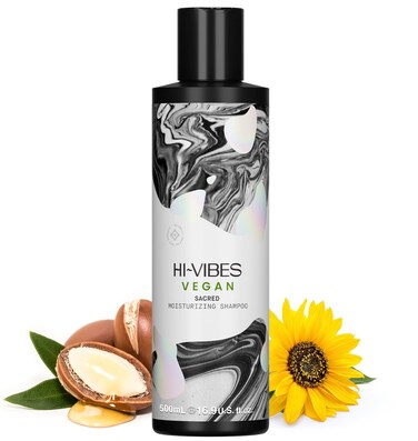 MOEHAIR Hi-Vibes Argan Oil Moisturizing Shampoo   Infused with Sunflower, Avocado Oil   Hydrates &amp; Nourishes Hair   Repairs Damage   Softens Hair   Vegan, Paraben &amp; Sulfate Free (16.9 Oz. Fl)