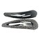 3.15" Bling Snap Clips Black Metal Hair Clips long Hair Barrettes Hair Pins Hair Slide Stylish for Women Girl,2 Pack (Grey)
